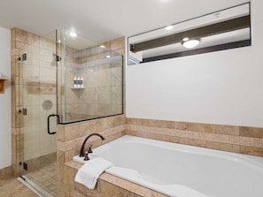 Shower, hair dryer, towels - Newpark 320 | Private Hot Tub | Kitchenette | Mountain & Preserve Views | Fireplace | Hot Tub & Pool (Park City)