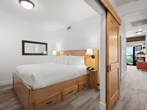 1 bedroom, iron/ironing board, free WiFi, bed sheets - Newpark 322-A | Private Hot Tub | Kitchenette | Mtn & Preserve Views | Fireplace | Pool & Hot Tub (Park City)