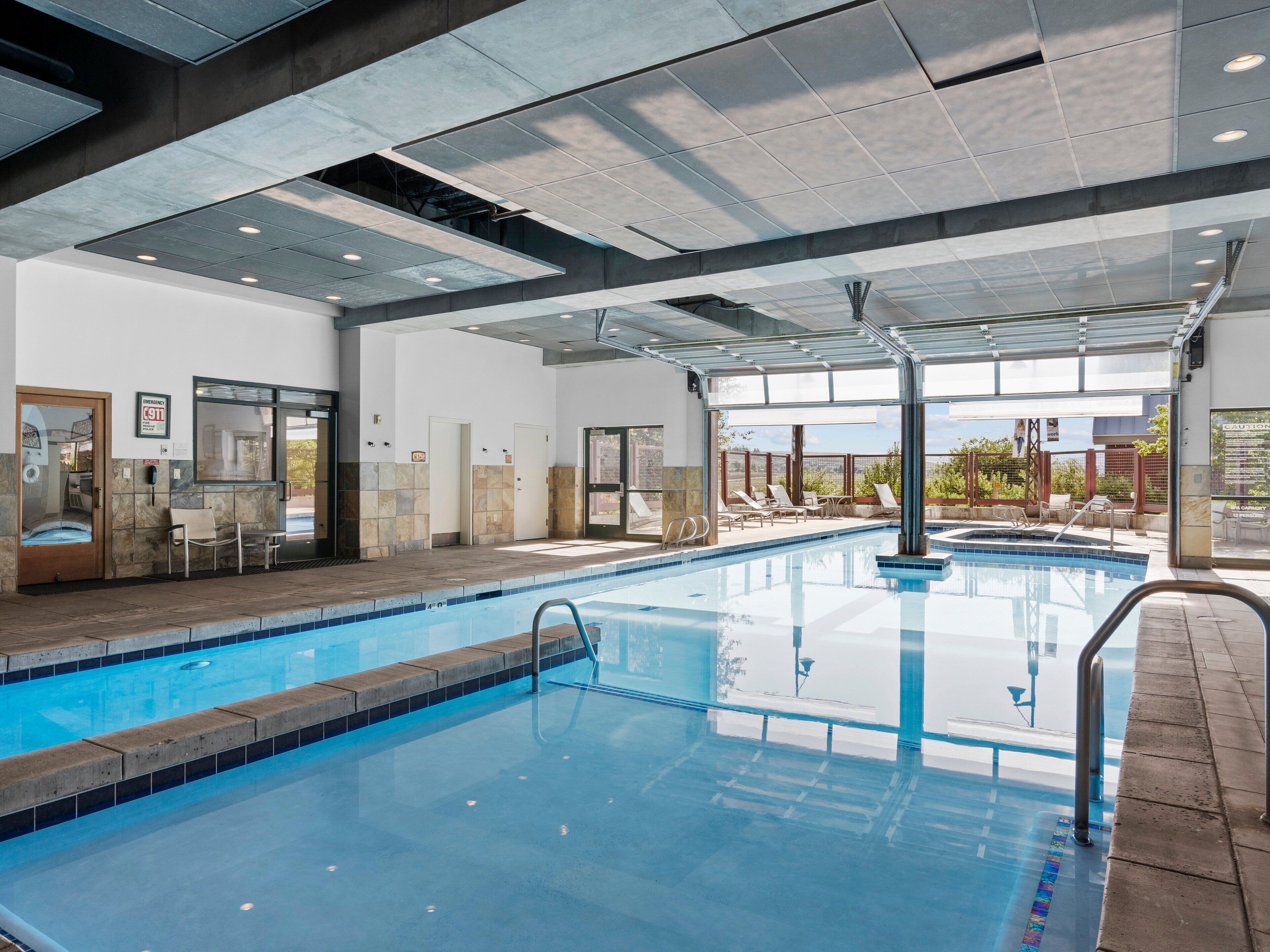 Indoor pool, a heated pool