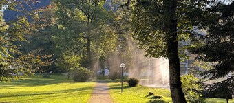 Vacation apartment with mountain view and pool in the Grubhof castle park