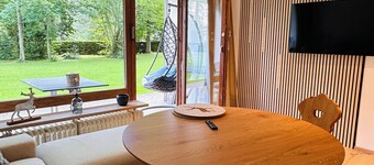 Vacation apartment with mountain view and pool in the Grubhof castle park