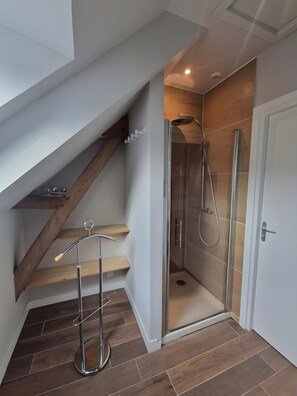 House | Bathroom | Shower - Barn in Sarthe With Private Heated Pool (Thorée-les-Pins)