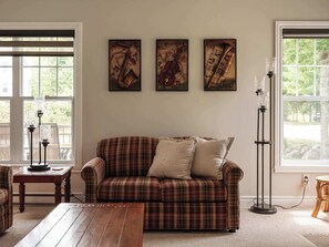 TV, fireplace, DVD player