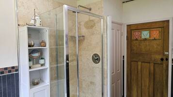 Shower, hair dryer