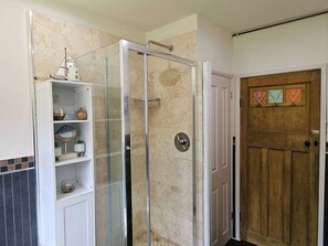 Shower, hair dryer