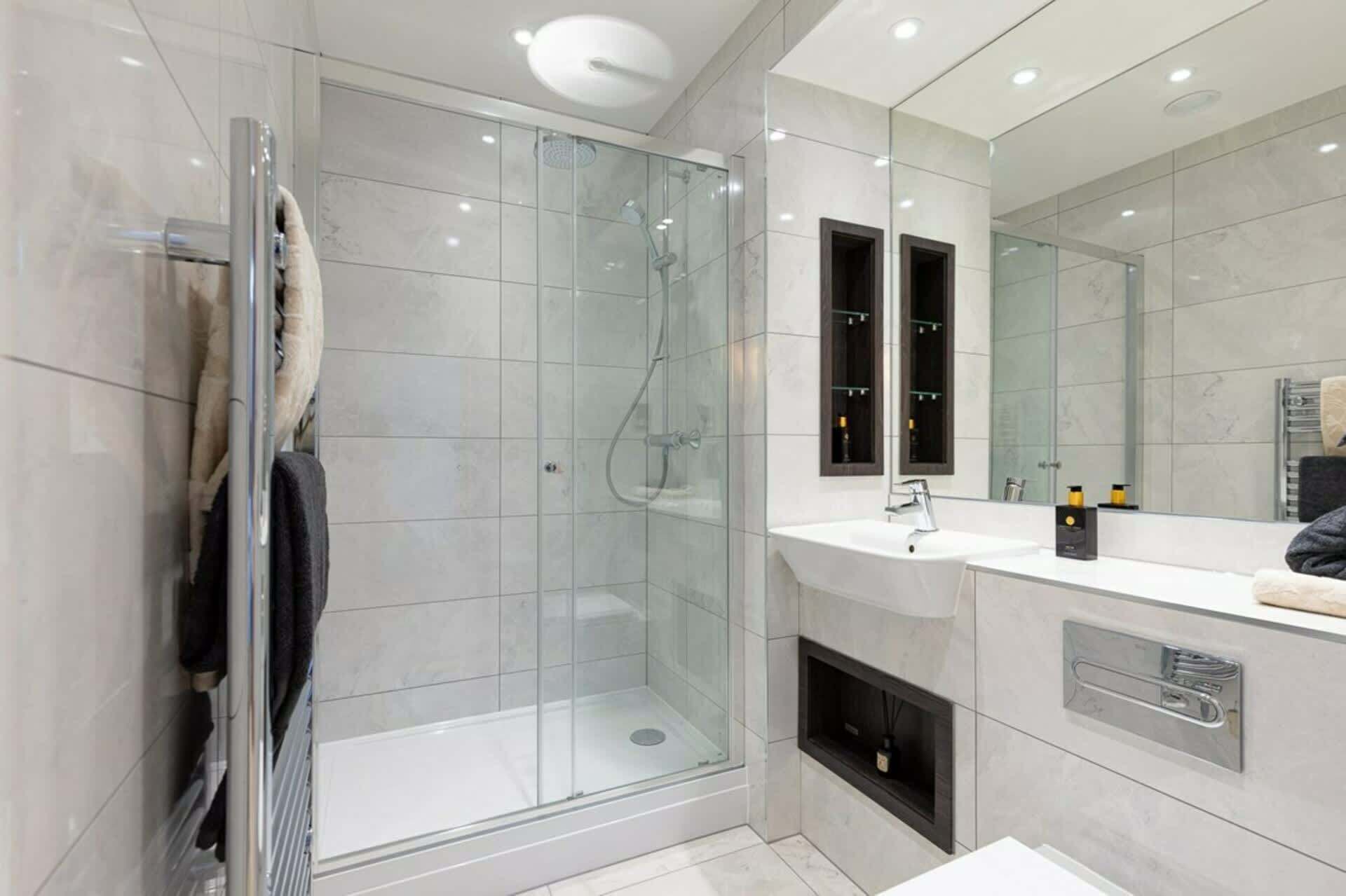 Shower, hair dryer