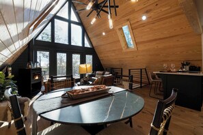 TV, fireplace, books, offices - The Firefly Summary: (Garfield)