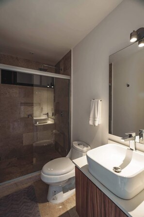 淋浴设施、吹风机、毛巾