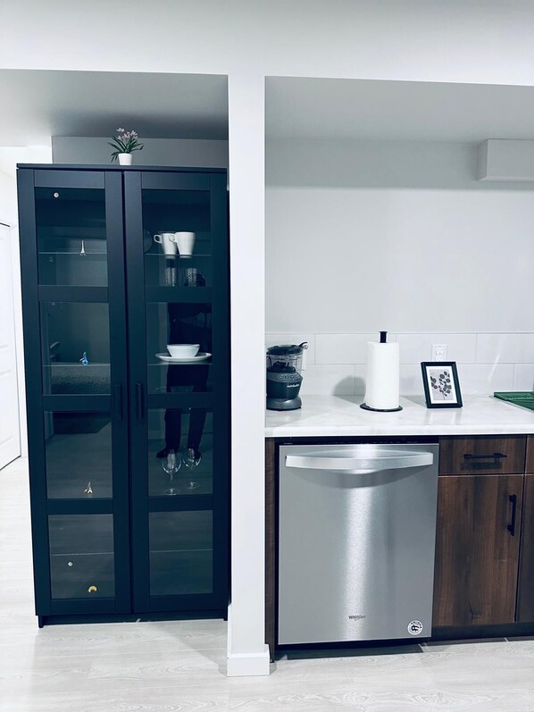 Interior - 2-bedroom furnished basement suite/sleeps 5/Netflix.
Pets are welcome. No stove. (Edmonton)