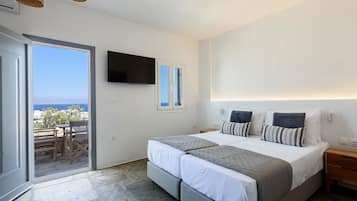 Estúdio superluxo, vista para o mar | Cofres nos quartos, Wi-Fi de cortesia