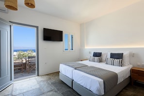 Estudio de lujo, vistas al mar | Caja fuerte y wifi gratis