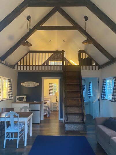 Peace & Simplicity in a Little Red Cabin on the Farm