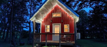Peace & Simplicity in a Little Red Cabin on the Farm
