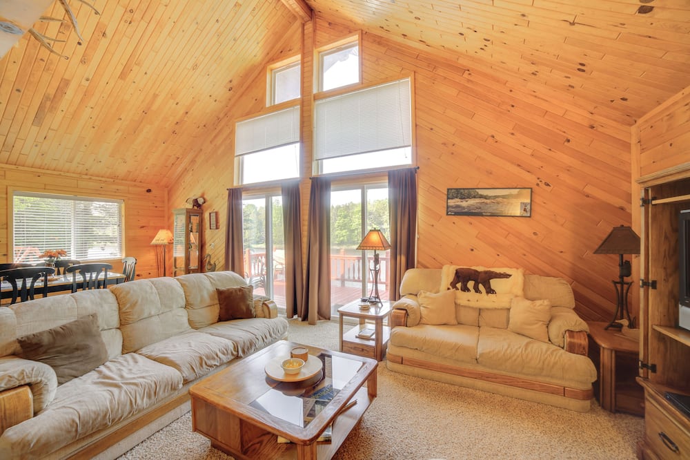 Ski, Ice Fish & Snowmobile: Getaway w/ Deck! - Powers, MN