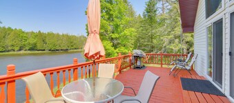 Ski, Ice Fish & Snowmobile: Getaway w/ Deck!