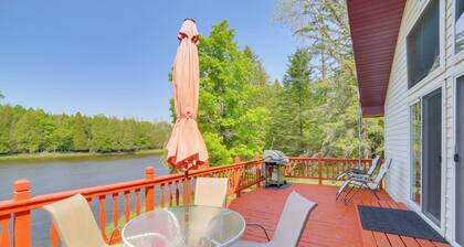 Ski, Ice Fish & Snowmobile: Getaway w/ Deck!