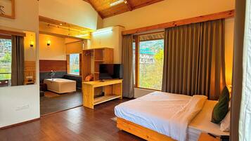 Honeymoon Double Room, Mountain View | Premium bedding, down duvets, desk, laptop workspace
