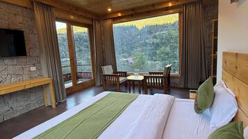 Luxury Double Room, Balcony, Hill View | Premium bedding, down comforters, desk, laptop workspace