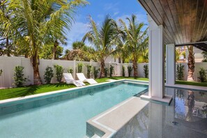 Una piscina riscaldata