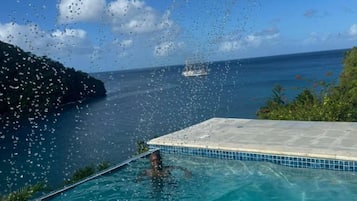 Vila, vista para o oceano | Terraço/pátio