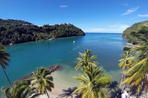 Huvila, valtamerinäköala | Tallelokero huoneessa, silitysrauta/-lauta, ilmainen Wi-Fi