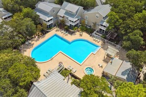 A heated pool - Sea Foam Sanctuary | Private Beach Tram Included (Miramar Beach)