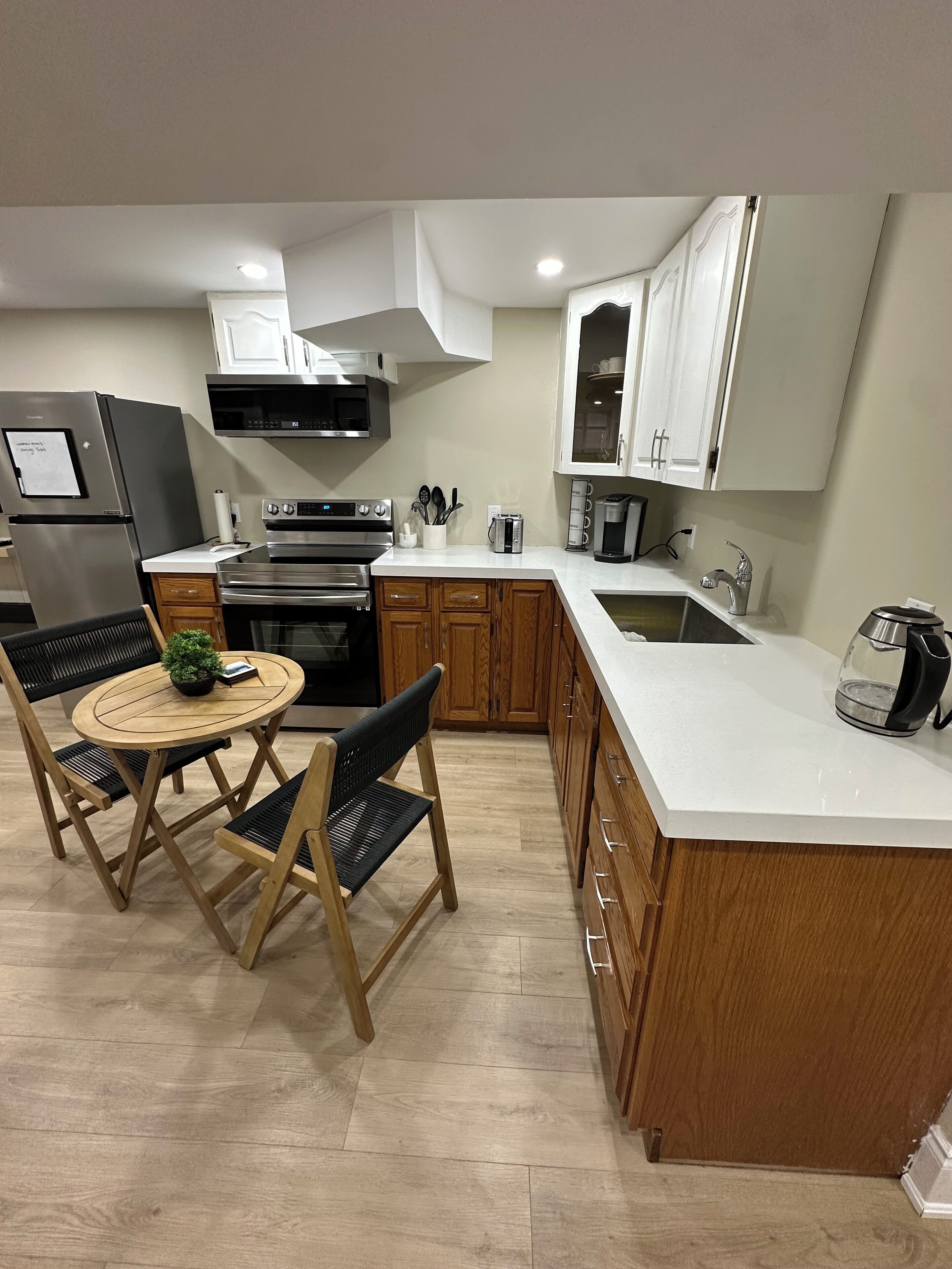 Microwave, oven, stovetop