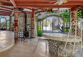 Outdoor patio entertainment space!