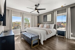 6 slaapkamers, een strijkplank/strijkijzer, wifi, beddengoed