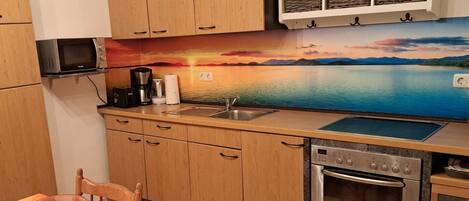 Microwave, oven, stovetop