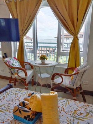 Appart'hôtel, 1 chambre, accessible aux personnes à mobilité réduite, balcon | Intérieur