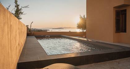 Seafront Stay with Pool in the Heart of Chania’s Tabakaria District.