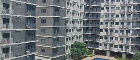 Appart'hôtel, 1 chambre, balcon, vue piscine | Piscine | Piscine couverte