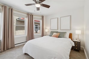 4 bedrooms, iron/ironing board, WiFi, bed sheets