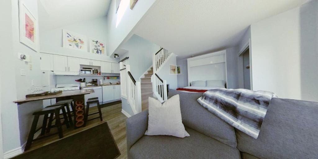 Standard Apartment, 2 Bedrooms, Balcony, Mountain View | Living area | 43-inch flat-screen TV with cable channels