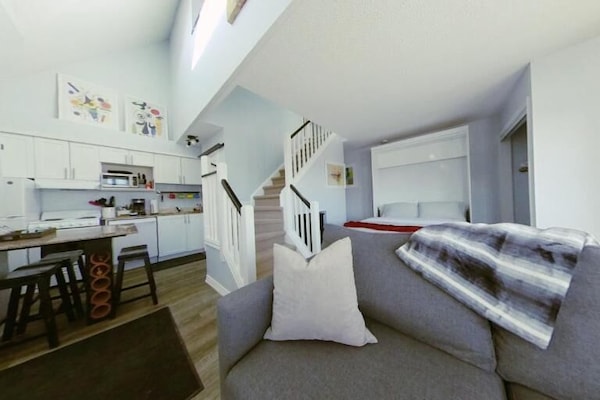 Standard Apartment, 2 Bedrooms, Balcony, Mountain View | Living area | 43-inch flat-screen TV with cable channels