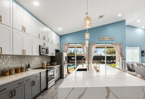 Microwave, oven, stovetop, dishwasher