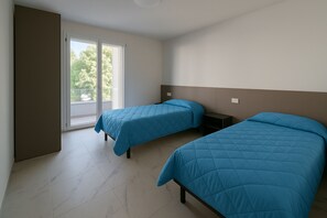 Appartamento, 1 camera da letto, balcone, vista giardino | 2 camere