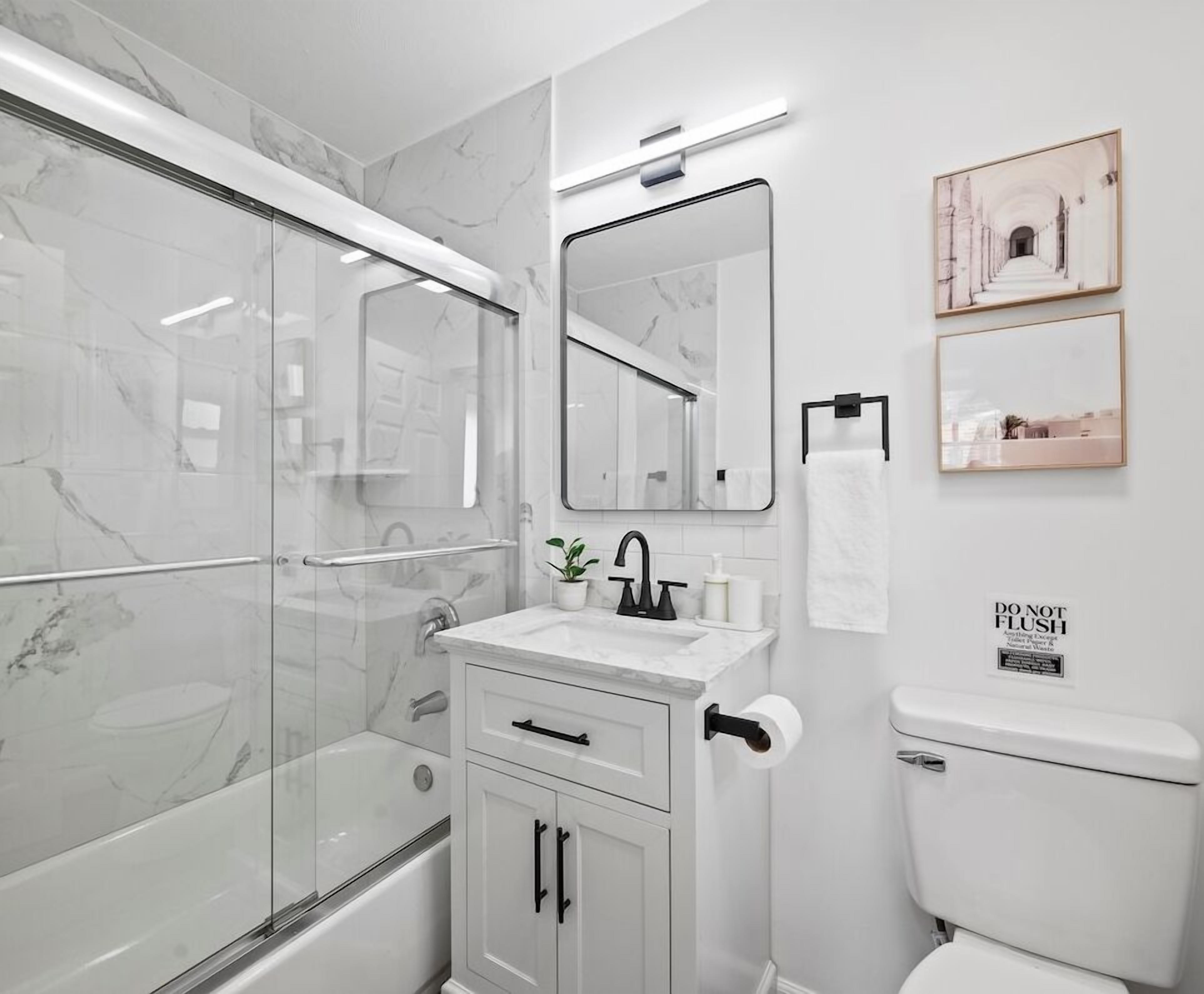 Hair dryer, towels