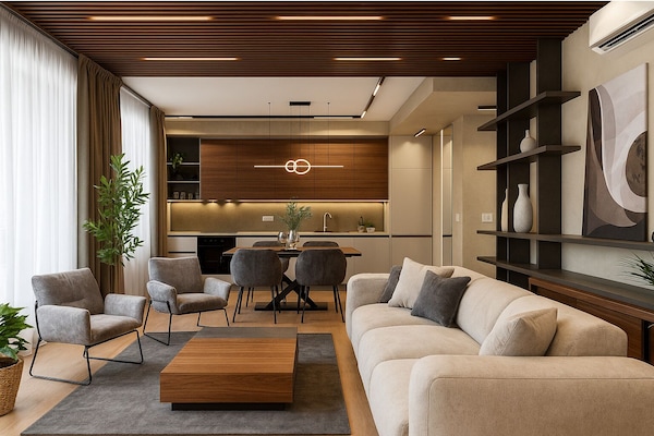 Luxury Apartment, Lanai, City View | Private kitchen | Fridge, oven, stovetop, dishwasher