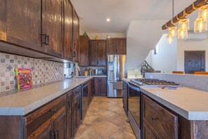 Microwave, oven, stovetop, dishwasher