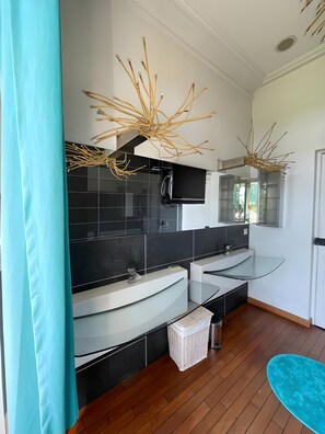 House | Bathroom | Bathtub, hair dryer - Estate in Saint-pavace Near Le Mans Circuit (Saint-Pavace)