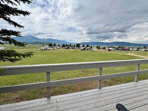Terrace/patio - Newly renovated Blue Spruce Cabin – Island Park Getaway Close to Yellowstone NP! (Island Park)
