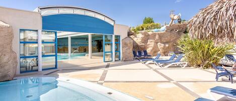 Indoor pool, a heated pool