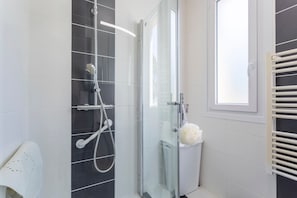Shower, hair dryer