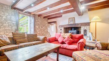 TV, fireplace, table tennis