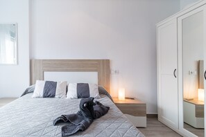 Iron/ironing board, free WiFi, bed sheets - 'Sol Luxury Central' Apartment with Balcony and Wi-Fi (Suances)