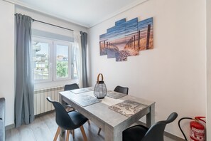Dining - 'Sol Luxury Central' Apartment with Balcony and Wi-Fi (Suances)