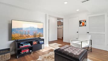 Smart TV y chimenea