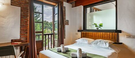 2 makuuhuonetta, silitysrauta/-lauta, ilmainen Wi-Fi, vuodevaatteet